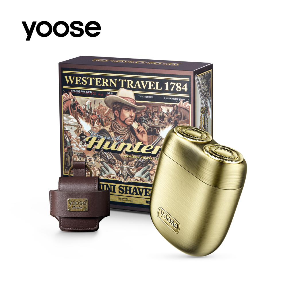 yoose 有色 MINI 全合金隨身電動刮鬍刀- 賞金獵人|全新包裝 (無鐵盒版)