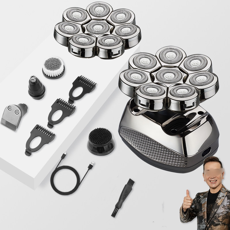 【伊達】 剃光頭機 專用自助刮光頭 男剃須刀 刮胡刀 電動剃頭器 八刀頭 光頭神器