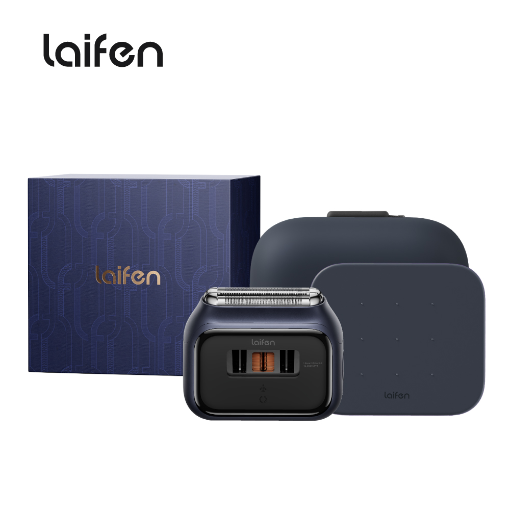 Laifen 徠芬 P3 Pro 電動刮鬍刀禮盒套組 鋁合金往復式電鬚刀 磁吸刀頭 全機防水 快充 原廠2年保固