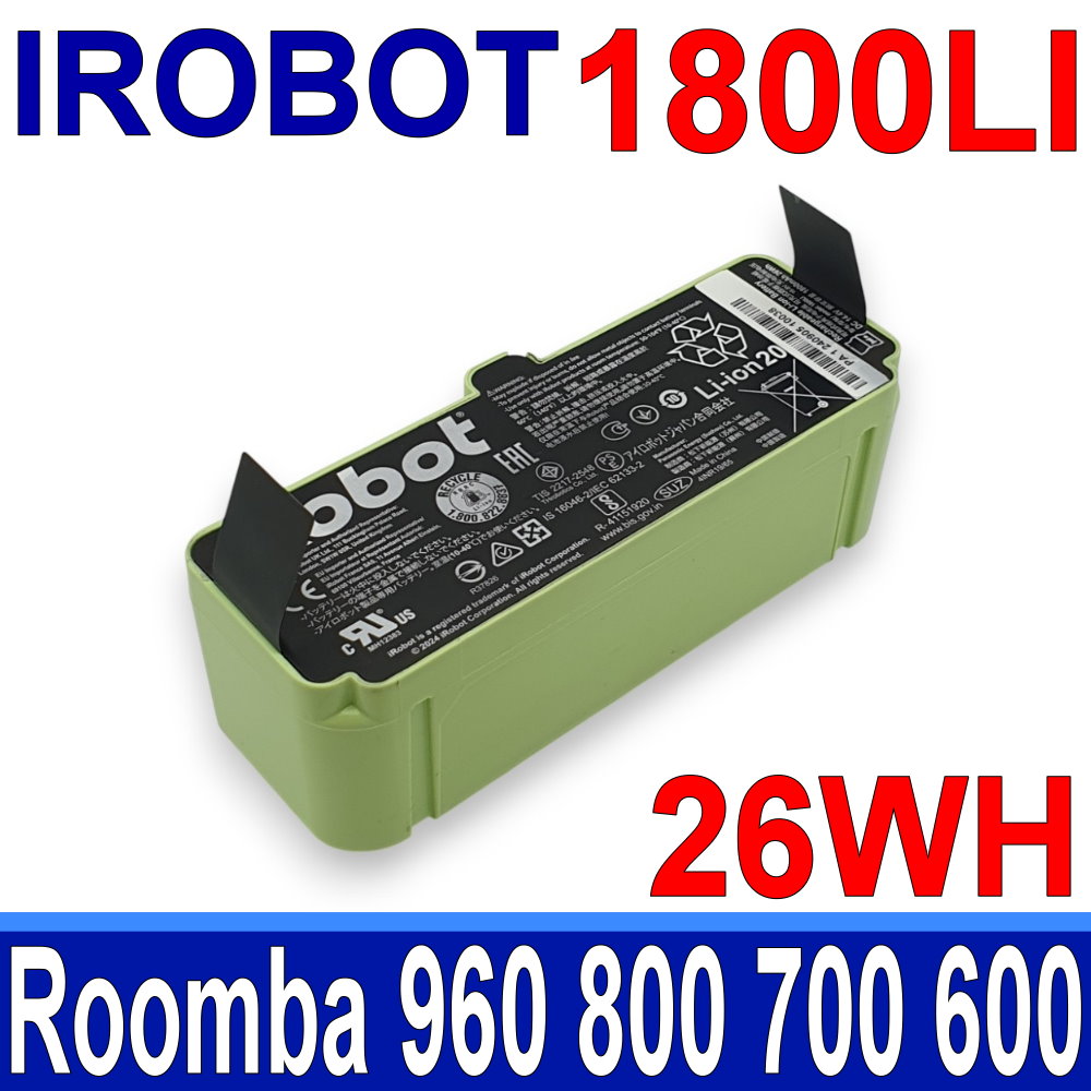 iRobot 1800LI 電池 Roomba 600 700 800 960 系列