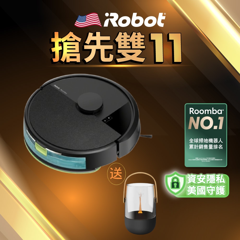 iRobot 【美國機器人】Roomba 105 Combo 掃拖機器人 極夜黑