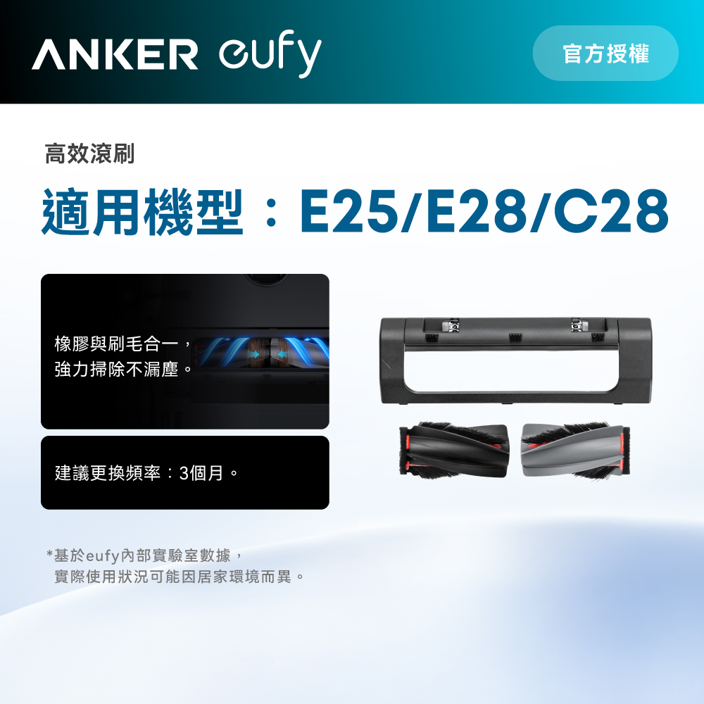 Anker eufy E25/E28/C28/S1掃地機器人滾刷組件