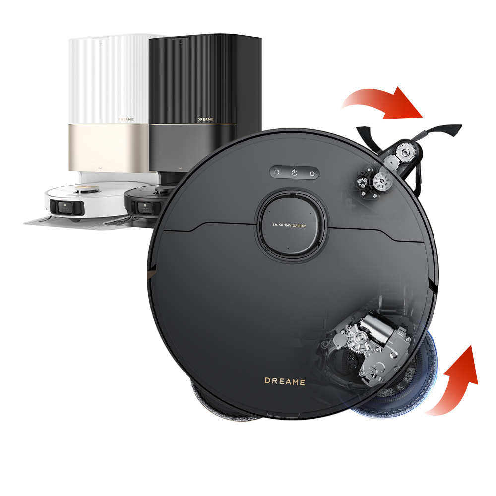 Dreame 追覓科技 X40 Ultra雙仿生AI全能旗艦機皇(雙仿生3D機械臂/12000PA/三重抬升/虛擬爬坡)