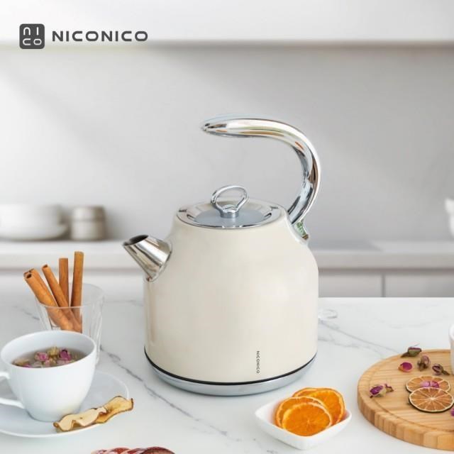 1.7L復古美型不鏽鋼快煮壺 煮水壼 電茶壺 電熱水壺 NI-L2304