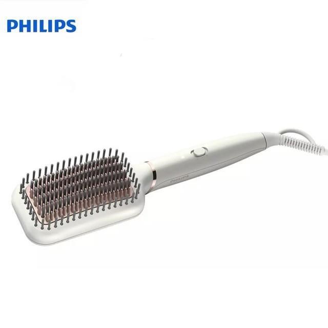 PHILIPS 飛利浦 沙龍級陶瓷電熱美髮造型梳 BHH880/50