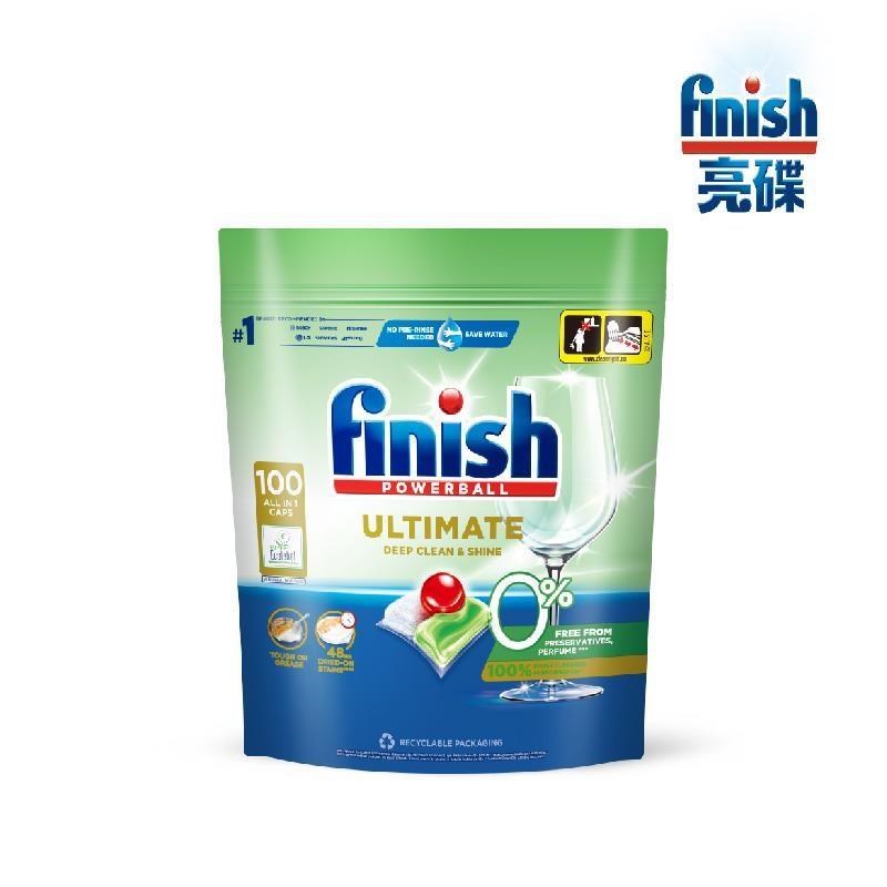 BOSCH 博世 FINISH 亮碟 洗碗機專用 零添加洗碗凝珠/洗碗錠 100入