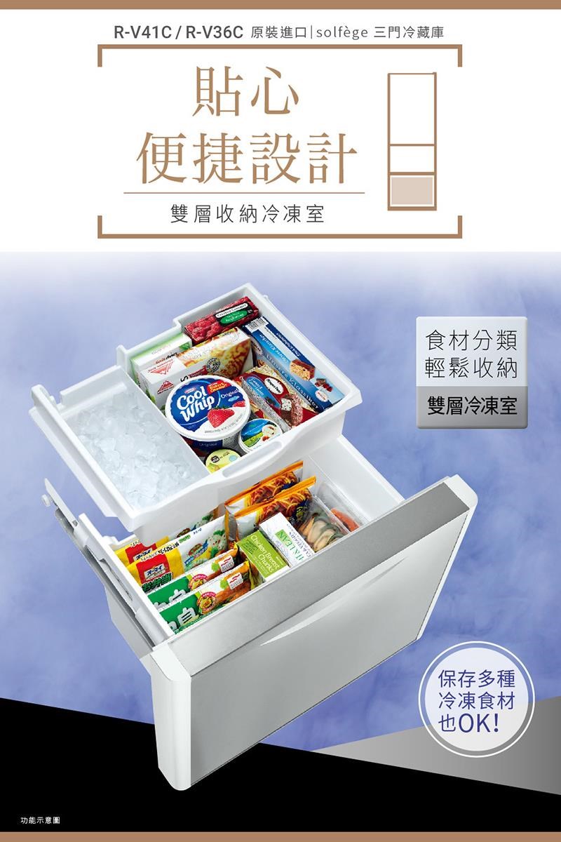 HITACHI 日立331公升變頻三門冰箱RV36C 星燦灰(BBK) - PChome