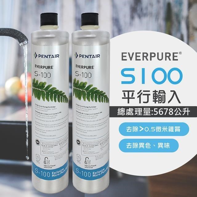 濱特爾 S100家用標準型淨水器濾心二入組