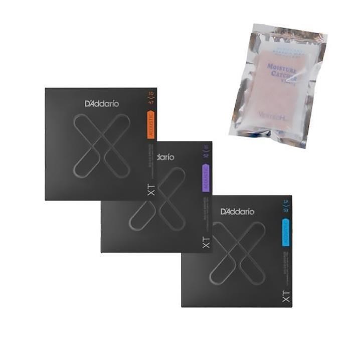 D'Addario 【南紡購物中心】 木吉他弦 XTABR XT系列 黃銅包覆 民謠吉他弦(三套組送除濕包)