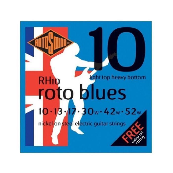 Rotosound 10-52 電吉他弦三套組