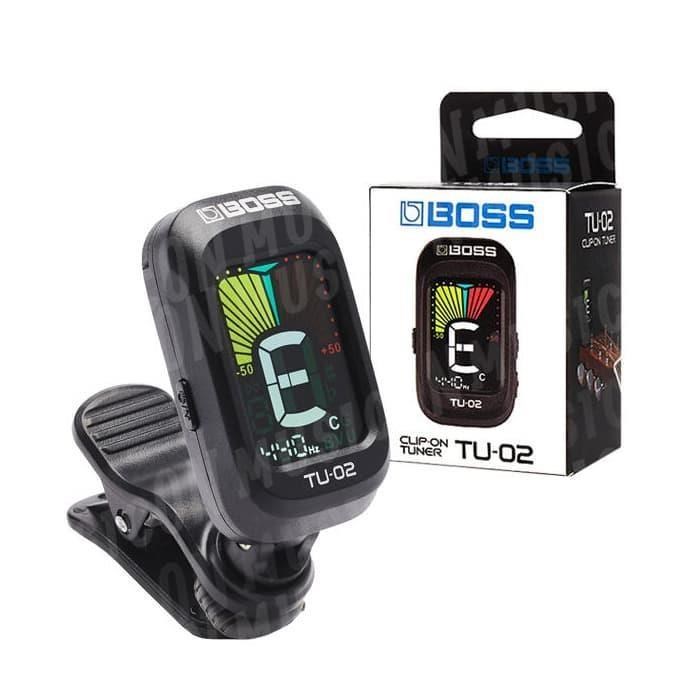 Boss TU02 夾式調音器 彩色銀幕