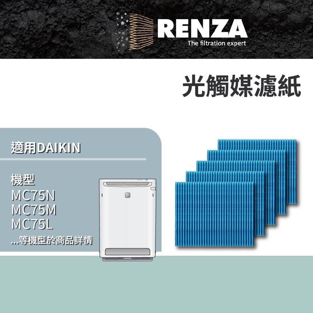 RENZA 光觸媒濾紙 適用 大金 DAIKIN MC75LSC 80LSC JSC KAC998A4 KAC017A4