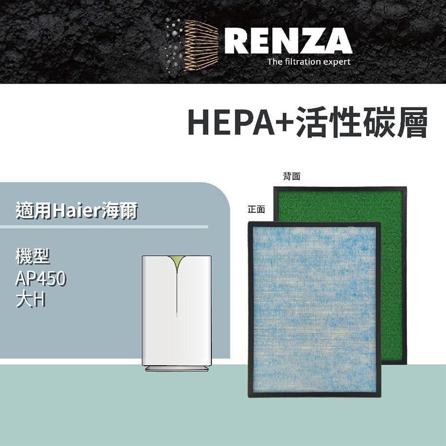RENZA 適用Haier海爾 大H AP450 AP450F-01/02/03高效複合式濾芯
