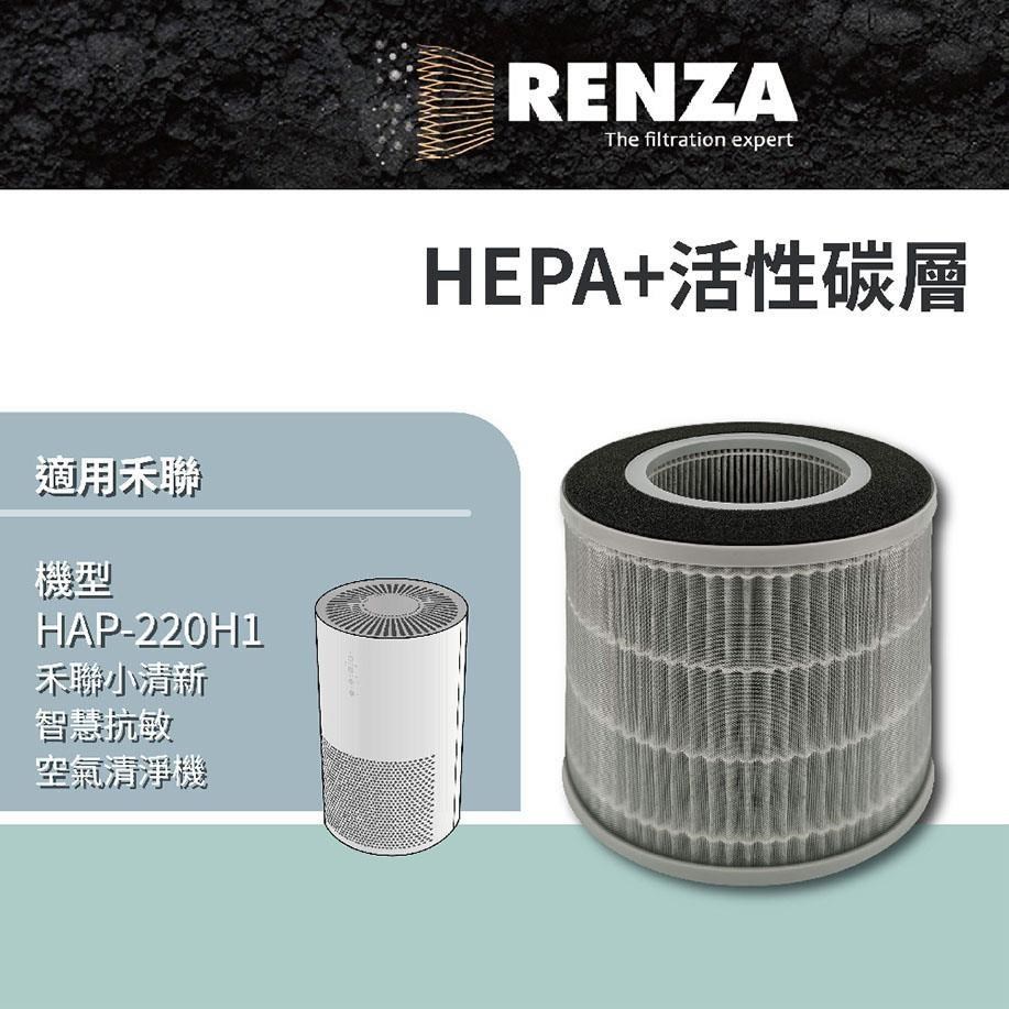 RENZA 適用 禾聯 HAP-220H1 小清新智慧抗敏空氣清净機 HERAN 2合1