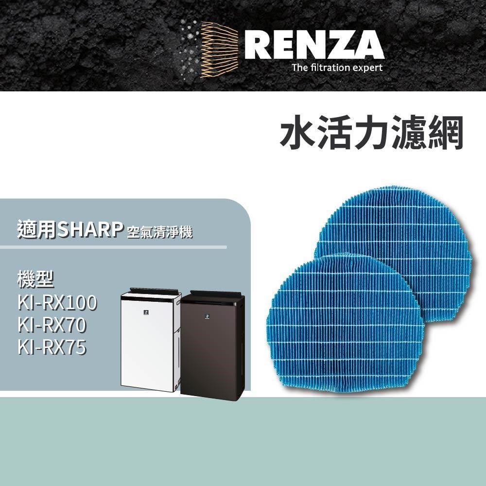 RENZA 夏普 KI-RX100 KI-RX70 KI-RX75 空清機FZ-L75MF水活力濾網