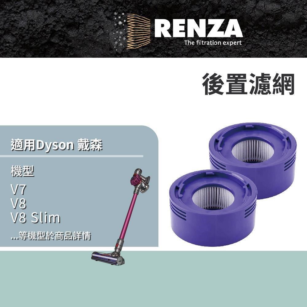 適用 Dyson V7 V8 SV10 SV10D SV10E SV10K SV11 SV25 後置濾網 濾芯2入組