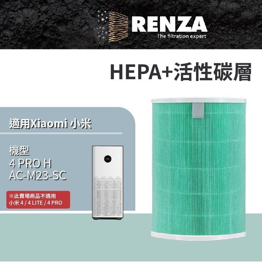 RENZA 適用 Xiaomi 小米 4 PRO H AC-M23-SC 米家空氣淨化器 空氣清淨機HEPA活性碳
