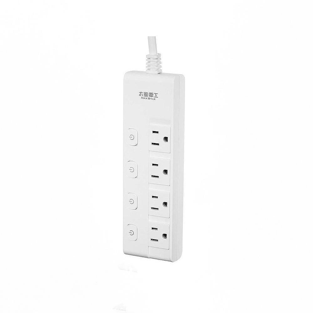 Maxstar 太星電工 蓋安全五開四插滑蓋電腦線 3P 6尺 /組 OCJ54306