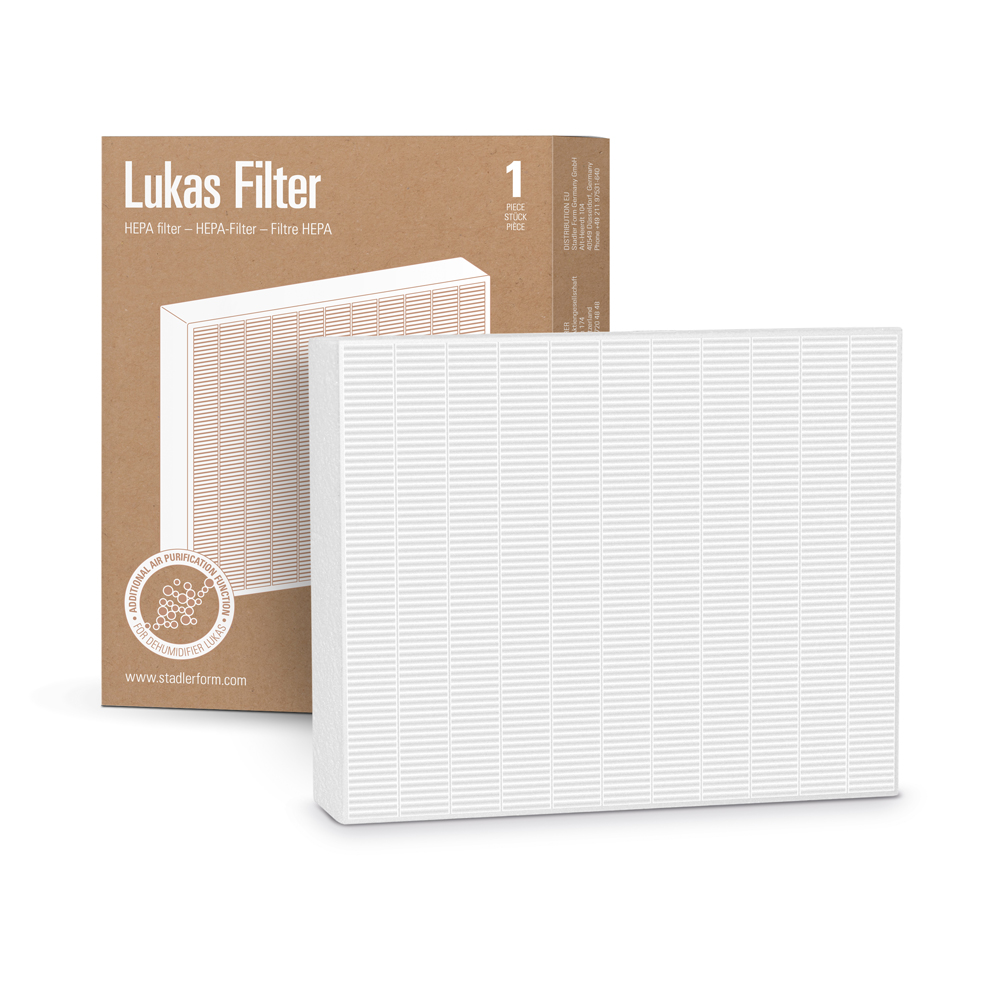 【瑞士Stadler Form】Lukas 12L智能清淨除濕機 HEPA濾網