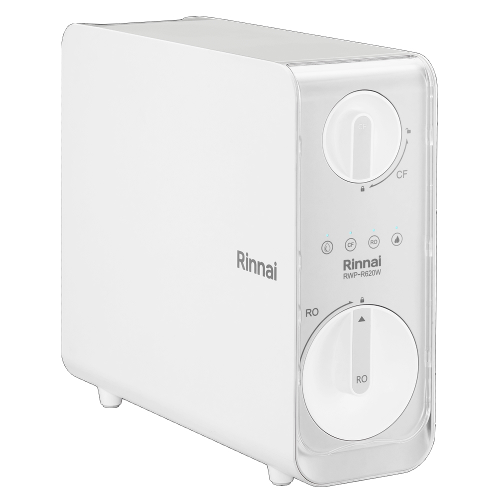 Rinnai 林內 廚下型雙效RO逆滲透含龍頭淨水器 (全省安裝) 【RWP-R620W】