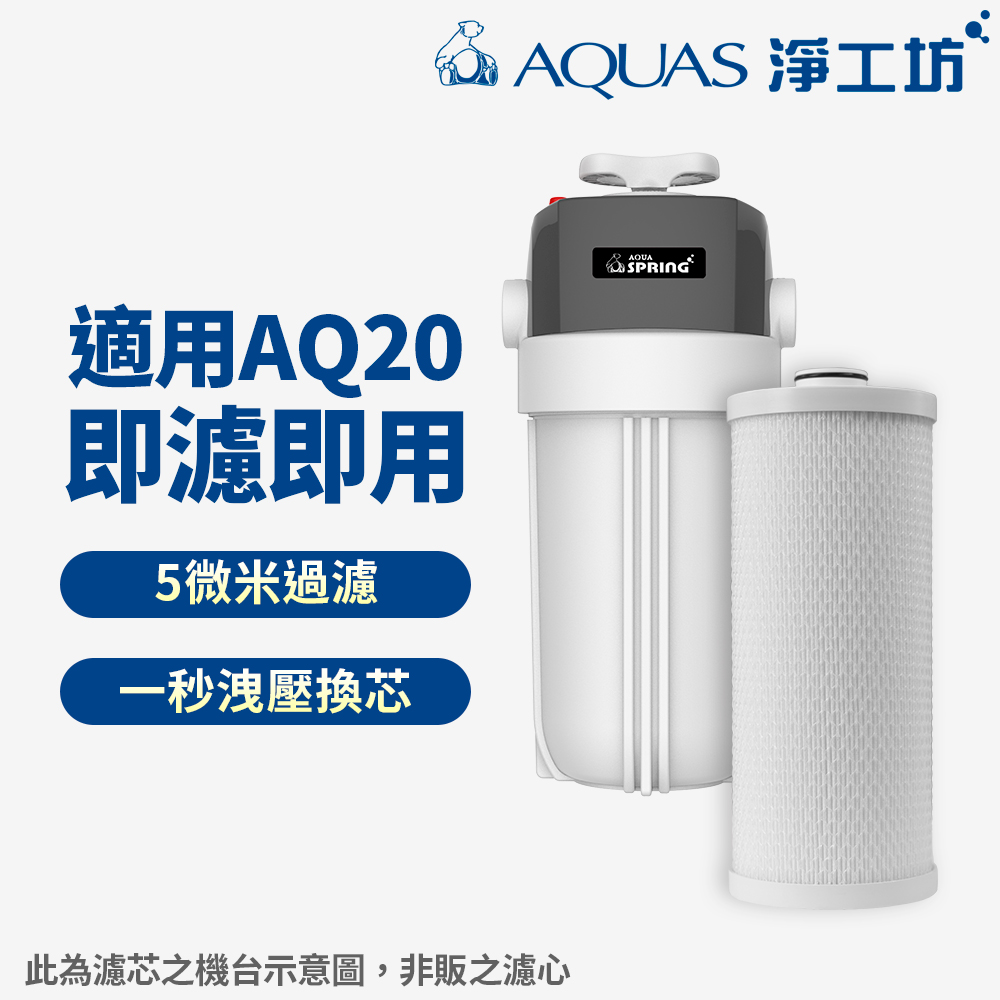AQUAS 淨工坊 AQ20C碳纖維複合式濾芯-2入特惠組(AQ20全戶除氯過濾器專用)