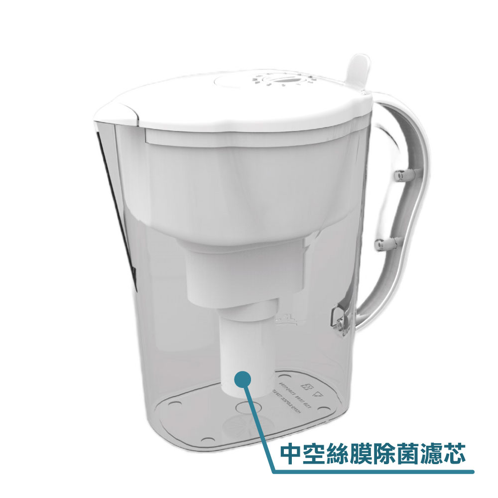 ALYA 歐漾 3.5L中空絲膜除菌濾水壺(含1只濾芯)PI-02W-UF