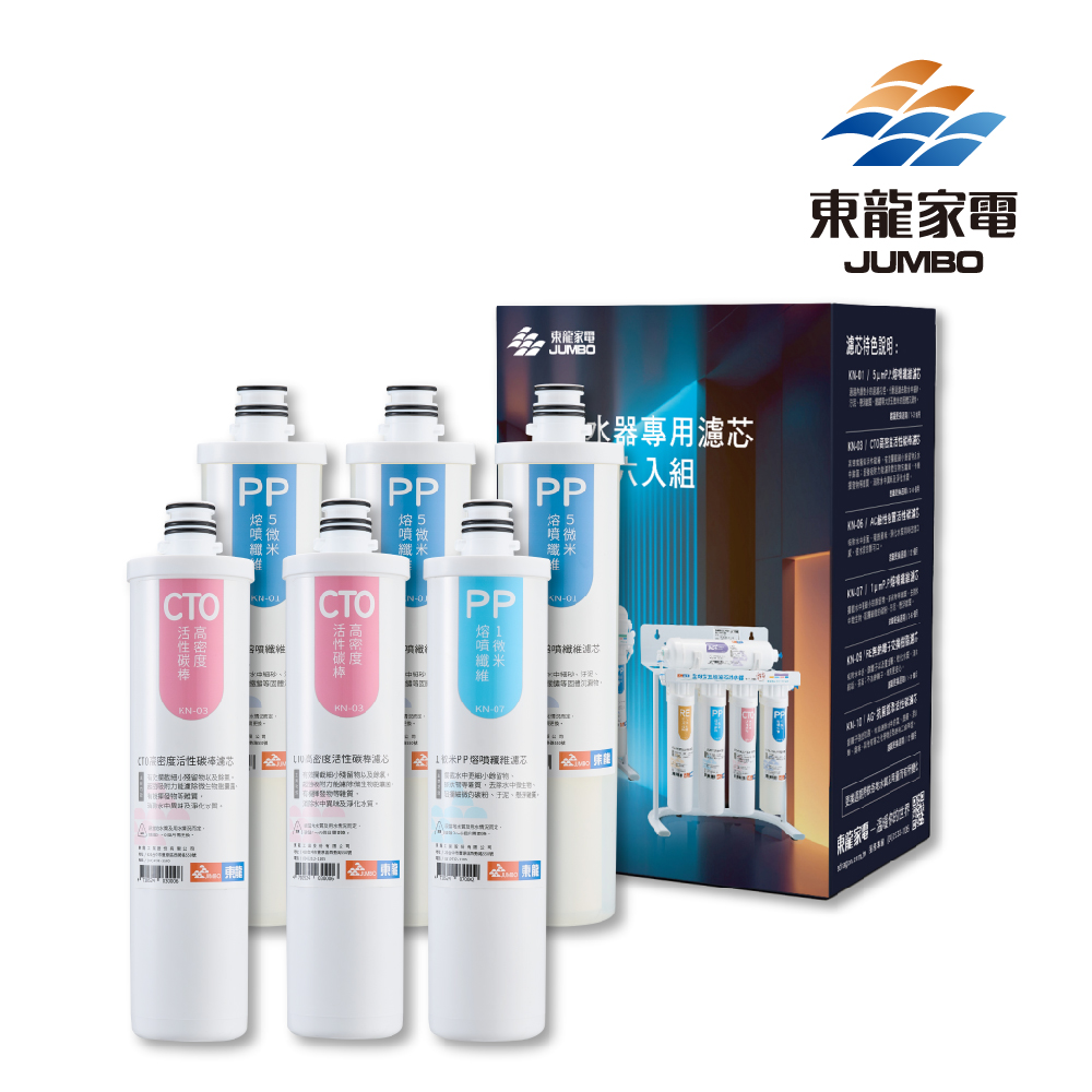 東龍 前置濾芯超值六入組