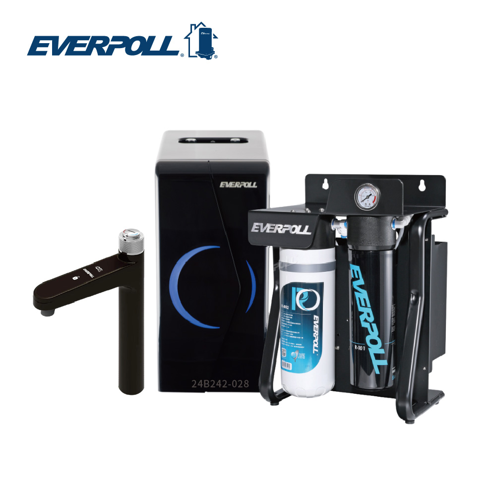 EVERPOLL 愛科商用 可生飲 旋鈕雙溫飲水機 EP-168PLUS+RO逆滲透純水系統 RO-900(含標準安裝)