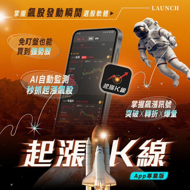 【軟體】起漲K線 APP 專業版 1 年使用權限