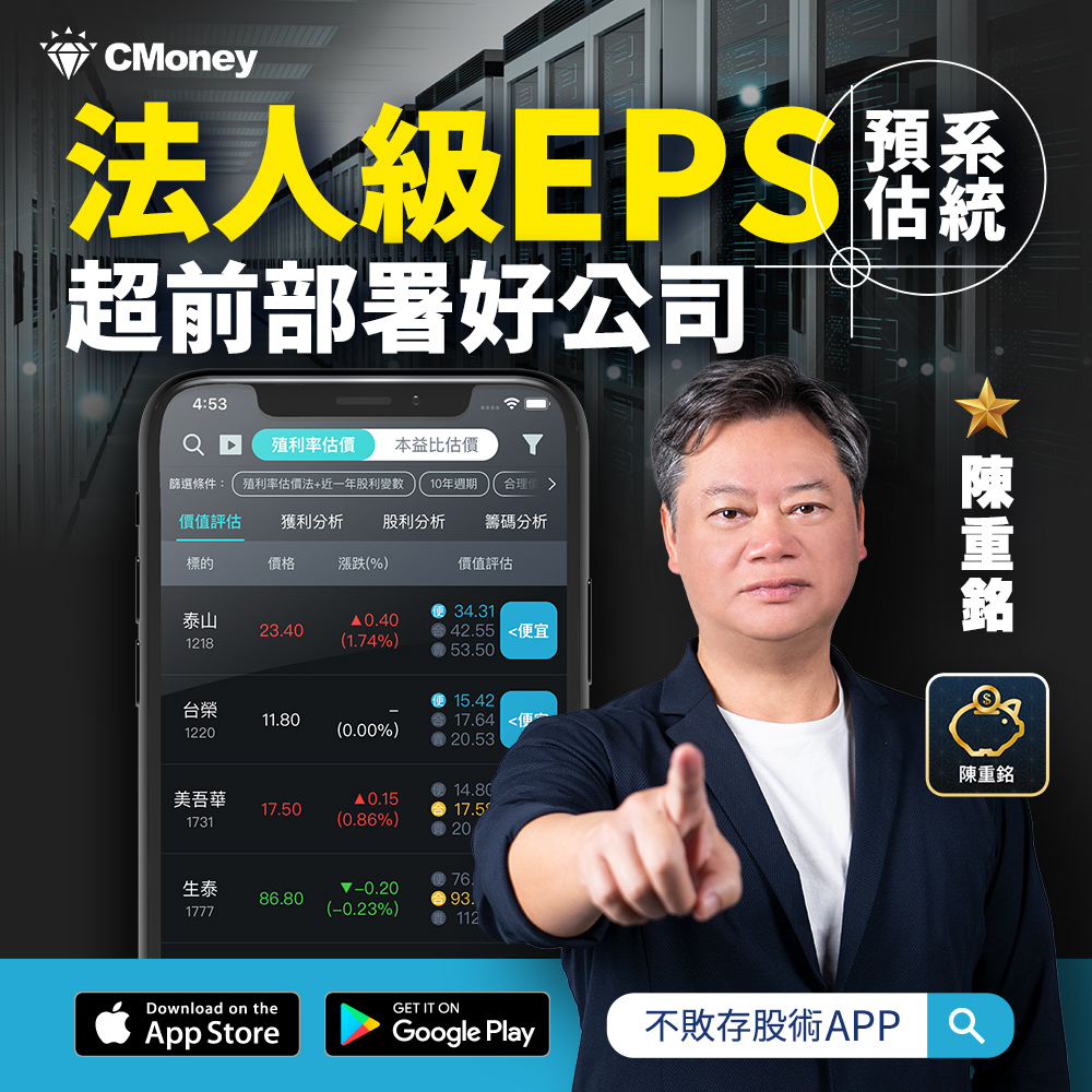 陳重銘|不敗存股術 APP 1個月使用權限