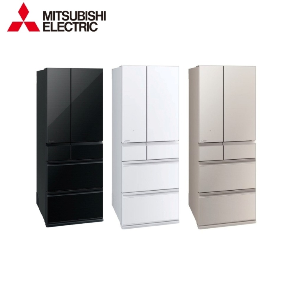 MITSUBISHI 三菱 日製六門543L變頻玻璃鏡面冰箱 - MR-WZ54N-含基本安裝+舊機回收