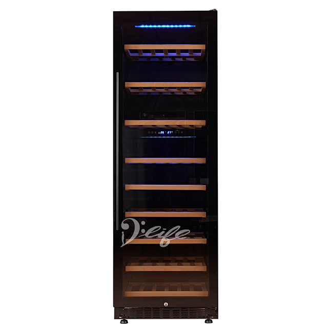 DUNAVOX 多瑙明珠162瓶 雙溫 獨立式 壓縮機式 酒櫃 DX-182.455DB.TW