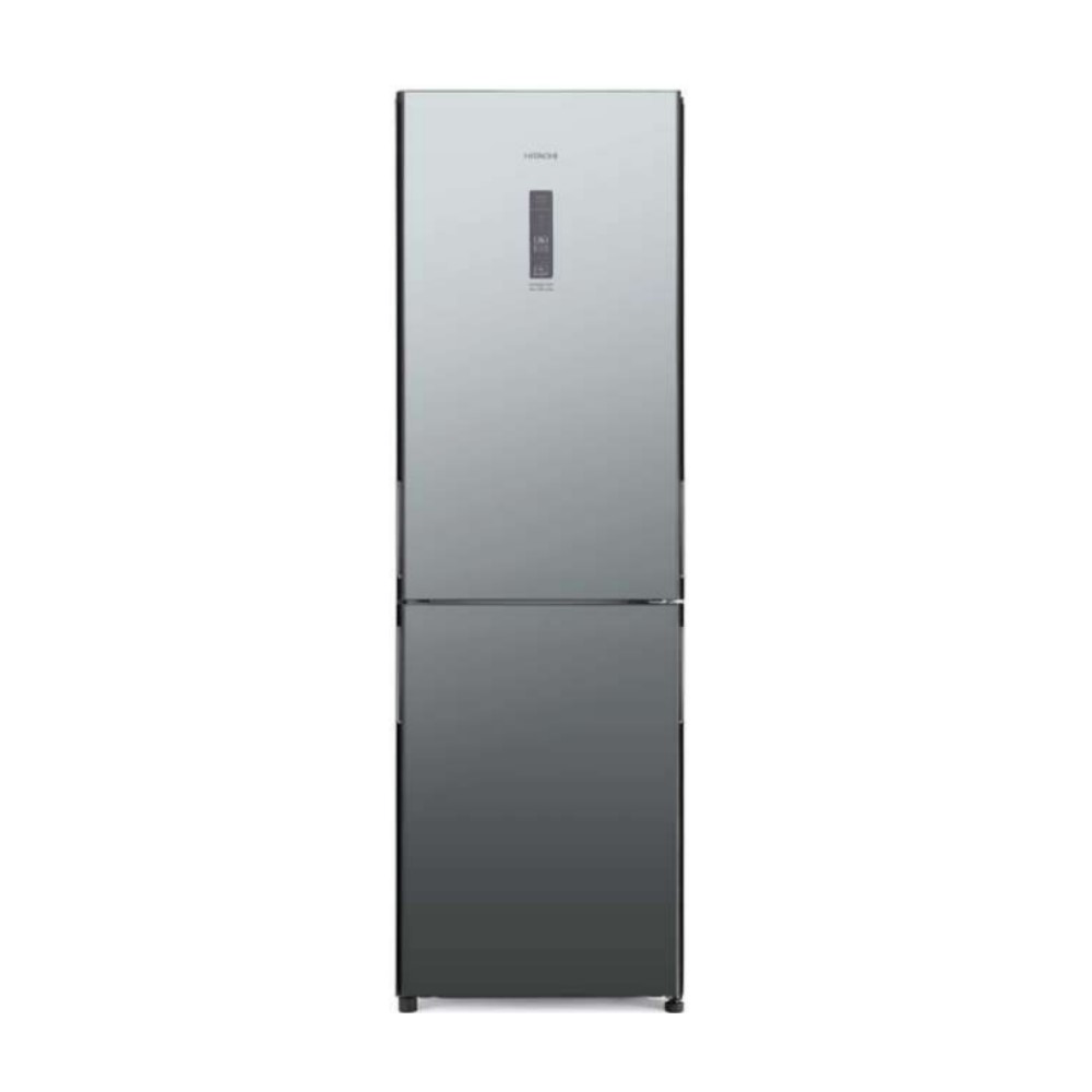 HITACHI 日立 330公升雙門右開HRBN5366DF1琉璃鏡冰箱【HRBN5366DF1XTW】