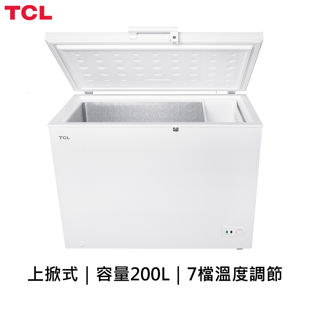TCL 200公升 臥式定頻冷凍櫃(F200CFW)