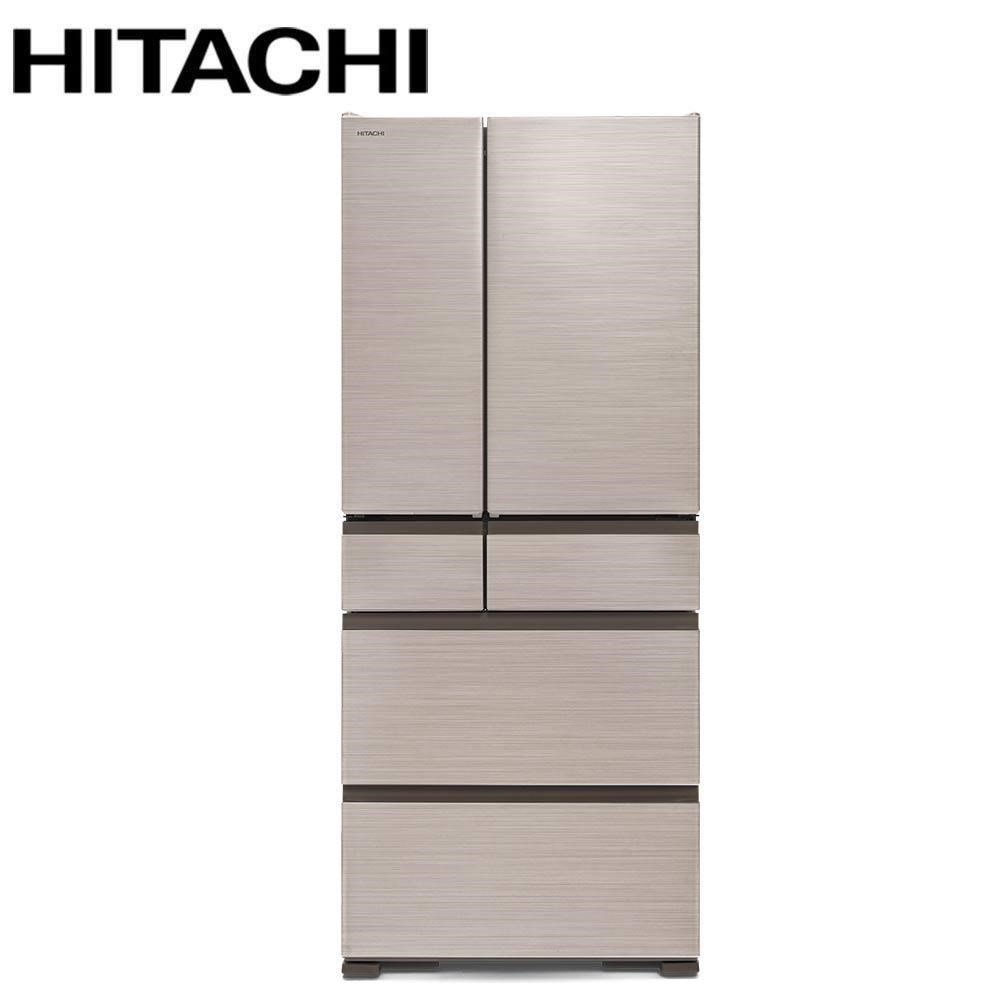 HITACHI 日立 610公升日本製鋼板變頻六門冰箱RTSF62YJ星燦金CNX