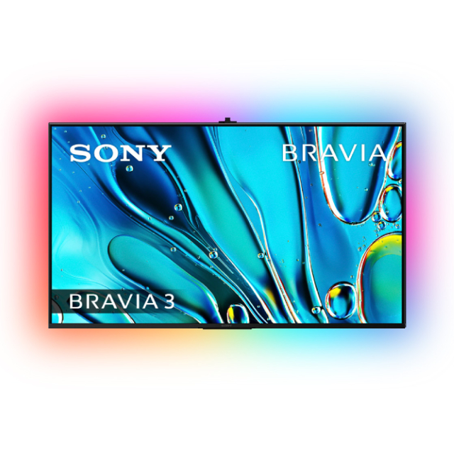 BRAVIA 3 65型 X1 4K HDR Google TV顯示器 含超薄壁掛架+電視情境燈 (Y-65S30)