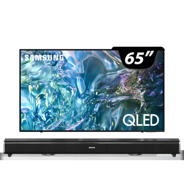 Samsung 三星 65型4K QLED智慧連網 液晶顯示器 65Q60D(QA65Q60DAXXZW)+2.2聲道全音域環繞聲霸
