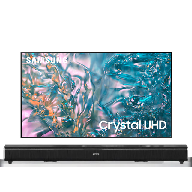 55吋 4K 微邊框纖薄 智慧顯示器液晶電視 55DUE800 (UA55DUE800XXZW)+2.2聲道全音域環繞聲霸