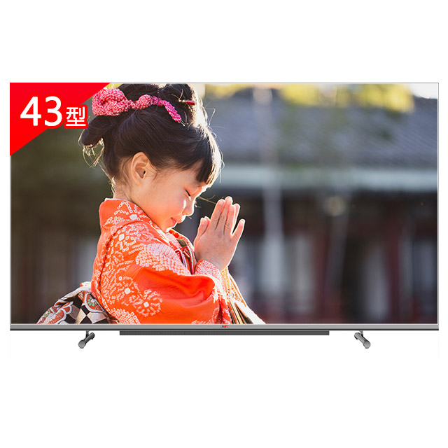 JVC  43吋 QLED金屬量子點GoogleTV 4K HDR雙杜比連網液晶顯示器43XQD