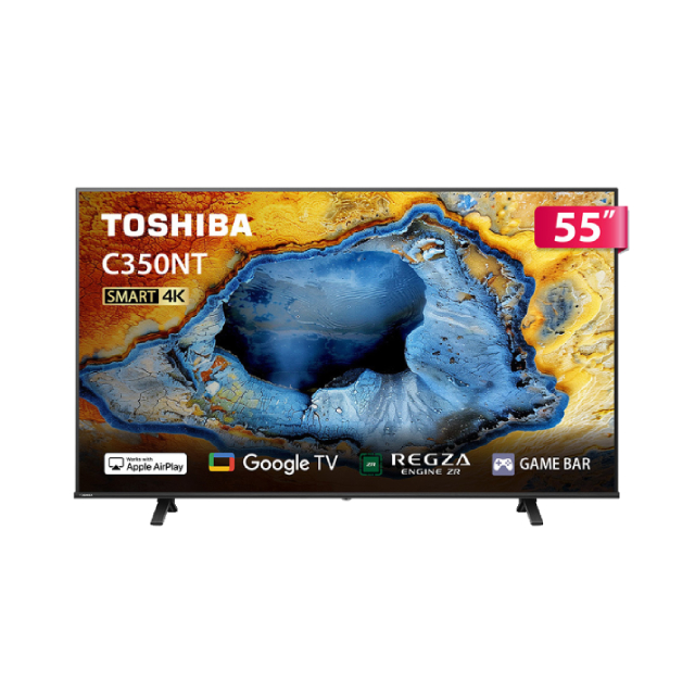 TOSHIBA 東芝REGZA 43型4K Google TV液晶顯示器含工業風電視螢幕增高架