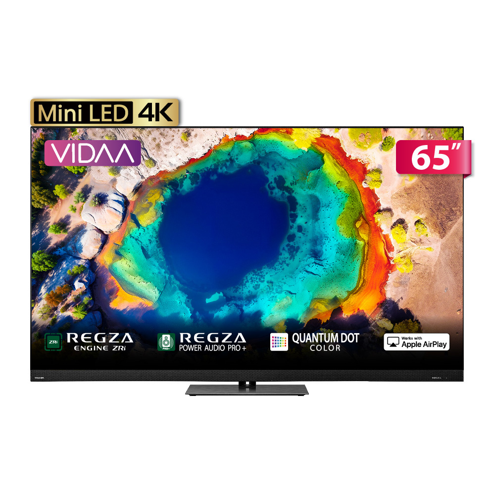 TOSHIBA 東芝65Z870NP 65吋144Hz MiniLED 顯示器｜含基本安裝- PChome
