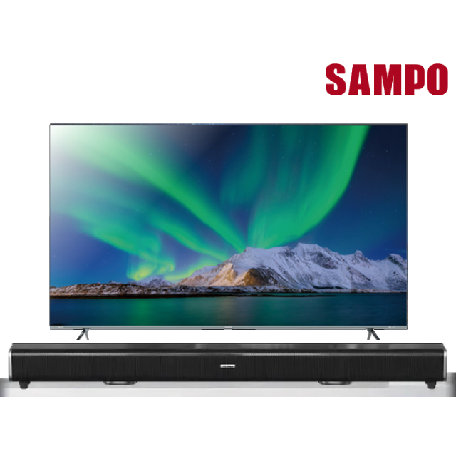 SAMPO 聲寶 55吋 MINI LED 4K 120Hz AI新轟天雷GoogleTV連網智慧顯示器 (QM-55MIW4210)+2.2聲道環繞聲霸