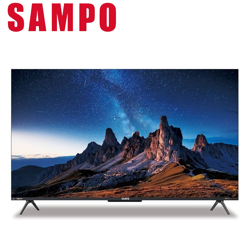 SAMPO 聲寶 43型4K UHD AI優畫新轟天雷智慧聯網顯示器+視訊盒 EM-43AIT3200 (僅運送不含拆箱/安裝)