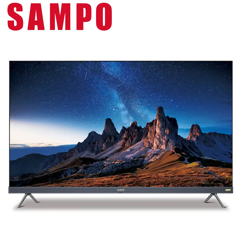 SAMPO 聲寶 50型4K UHD AI優畫新轟天雷智慧聯網顯示器+視訊盒 EM-50AIT3220 (僅運送不含拆箱/安裝)