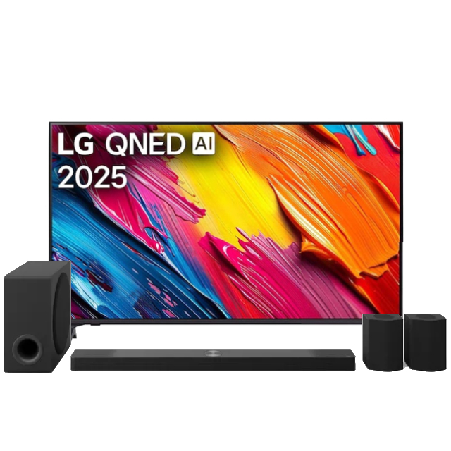 LG 樂金 65型 4K QNED 70系列 智慧聯網顯示器+ LG 5.1.3 聲道立體環繞聲霸 (65QNED70ATA+S80TR)