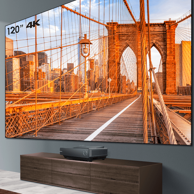 Hisense 海信 120吋菲涅爾Fresnel超短焦軟屏布幕16:9固定框布幕含布幕壁掛安裝（其他規格）