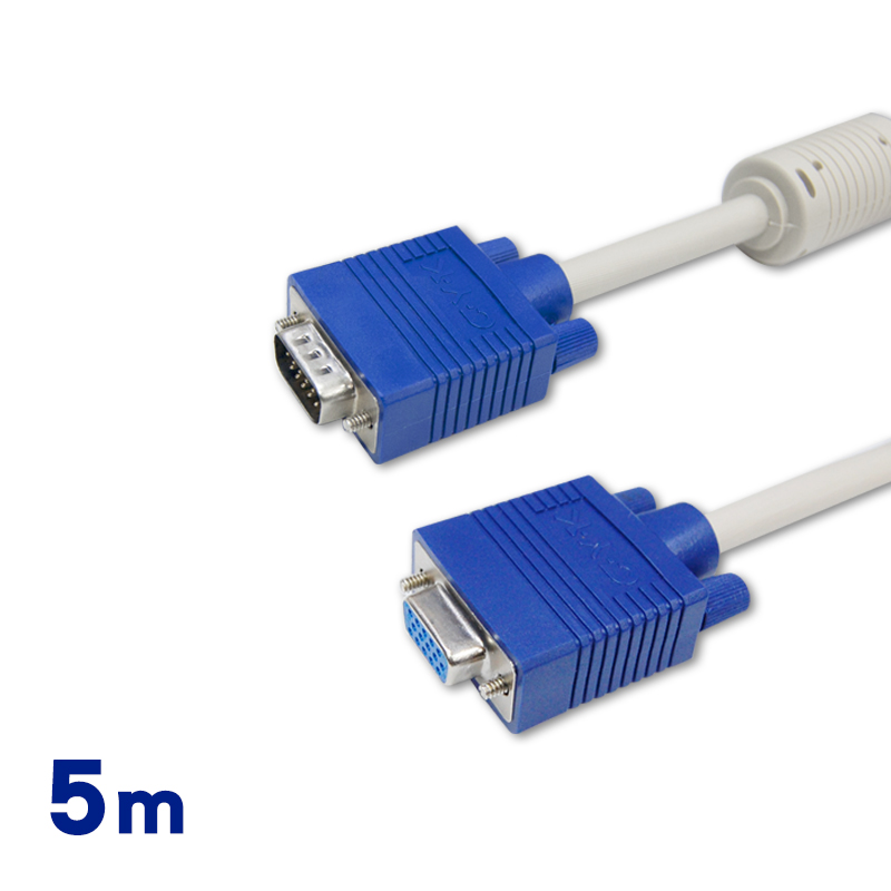 Cable VGA(3+2)顯示器視訊線公-母 5公尺(29HD1515PS05)