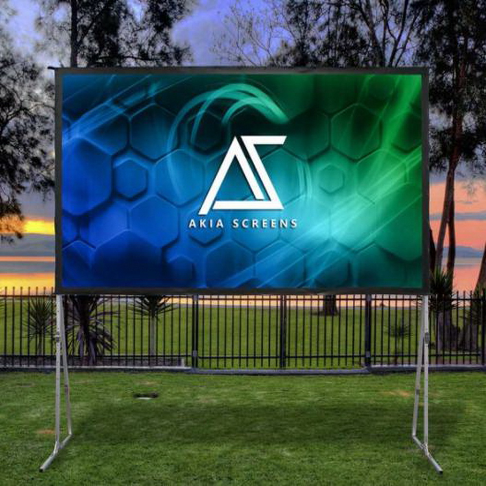 Akia Screens 戶外露營高畫質專用 100吋入門經濟款快速摺疊幕AK-OMS100H2