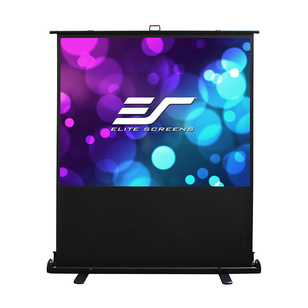 Elite Screens 億立 80吋 16:9 可攜式彈簧地拉幕-白塑布 F80XWH1（其他規格）