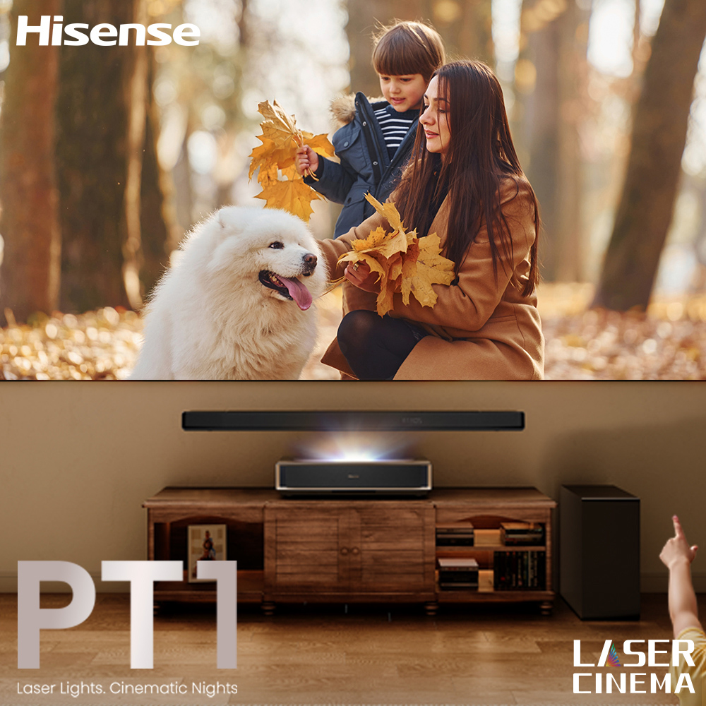 Hisense 海信 PT1 雷射超短焦家庭劇院投影機雷射電視(2500流明)